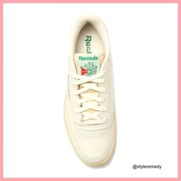 Leather Lace-Up Sneakers with Rubber Sole and Terry Padding